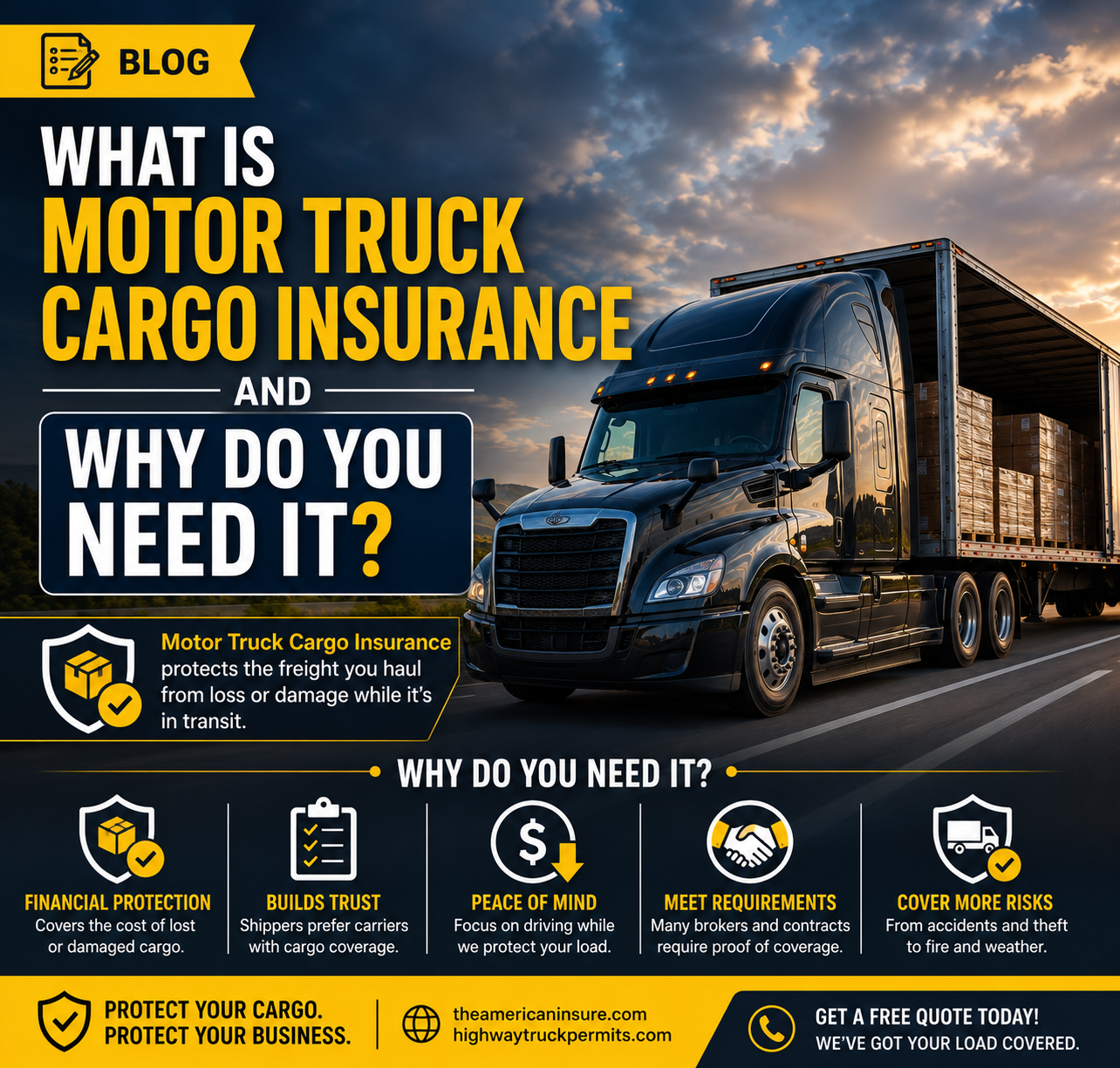 What is Motor Truck Cargo Insurance and Why Do You Need It?